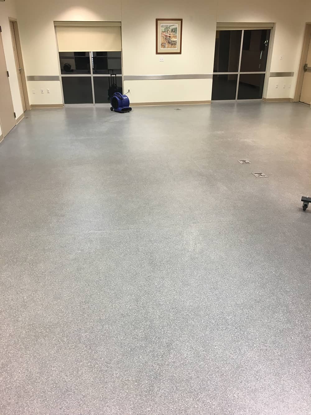 commercial property floor after cleaning