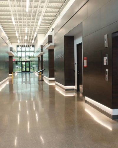 commercial property hallway with elevators
