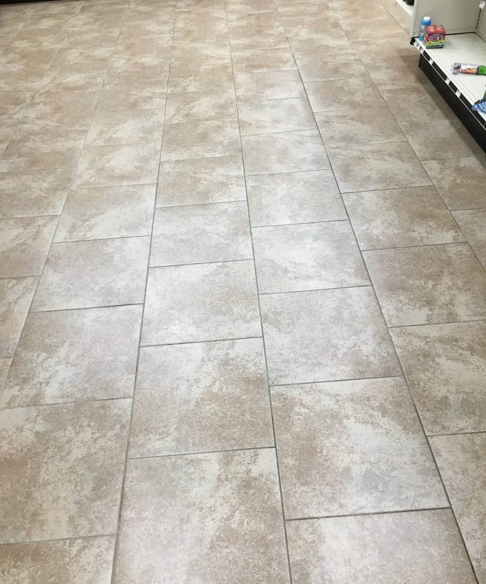 tiled commercial property floor